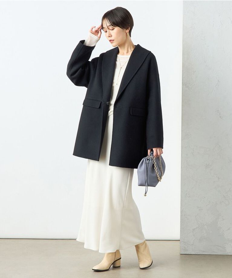 NOLLEY'S sophi「◇【WEB限定カラーあり】SUPER140リバーショールコート 24AW」|ダッフルコート|