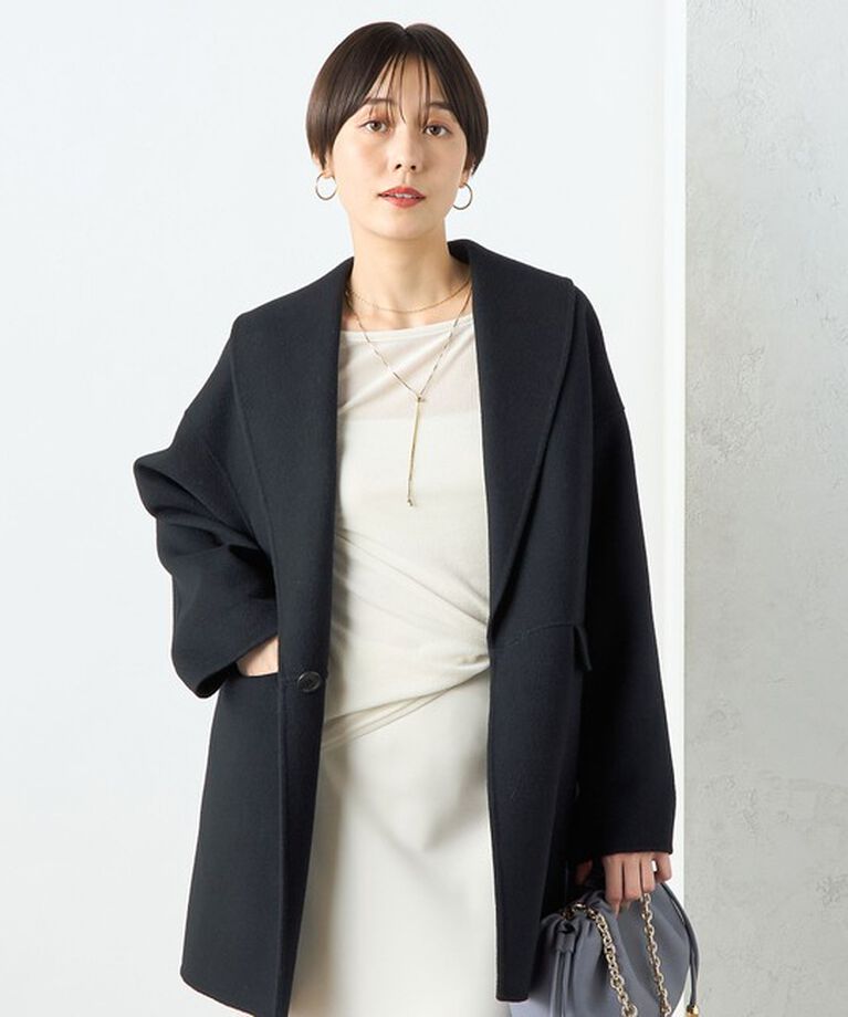 NOLLEY'S sophi「◇【WEB限定カラーあり】SUPER140リバーショールコート 24AW」|ダッフルコート|