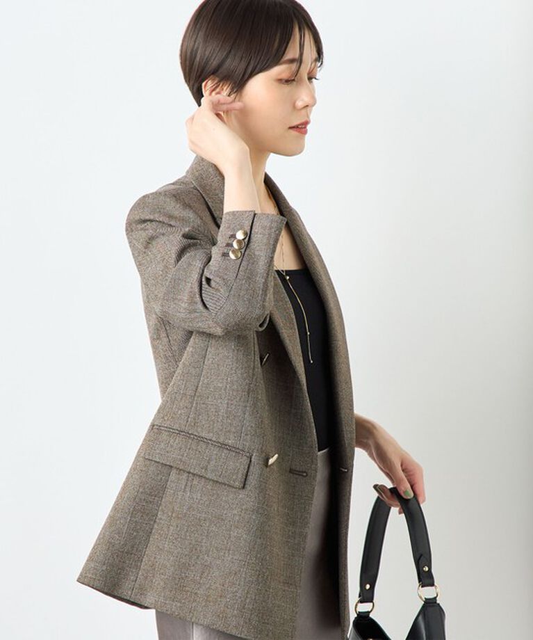 NOLLEY'S sophi「《セットアップ対応》シャークダブルジャケット」|テーラードジャケット|