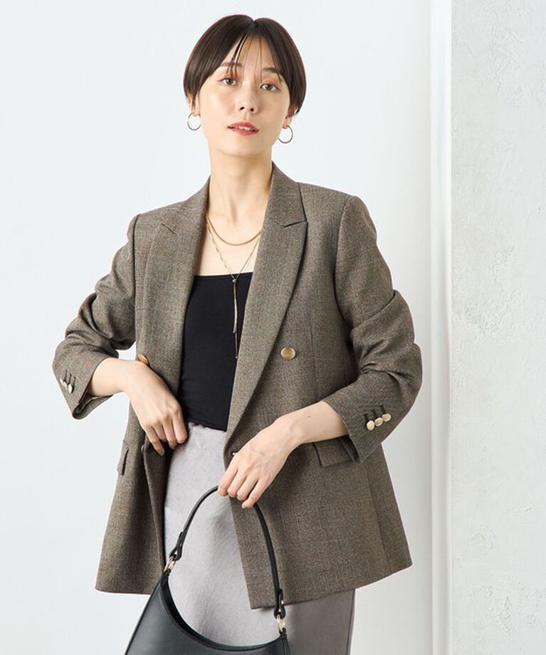NOLLEY'S sophi「《セットアップ対応》シャークダブルジャケット」|テーラードジャケット|