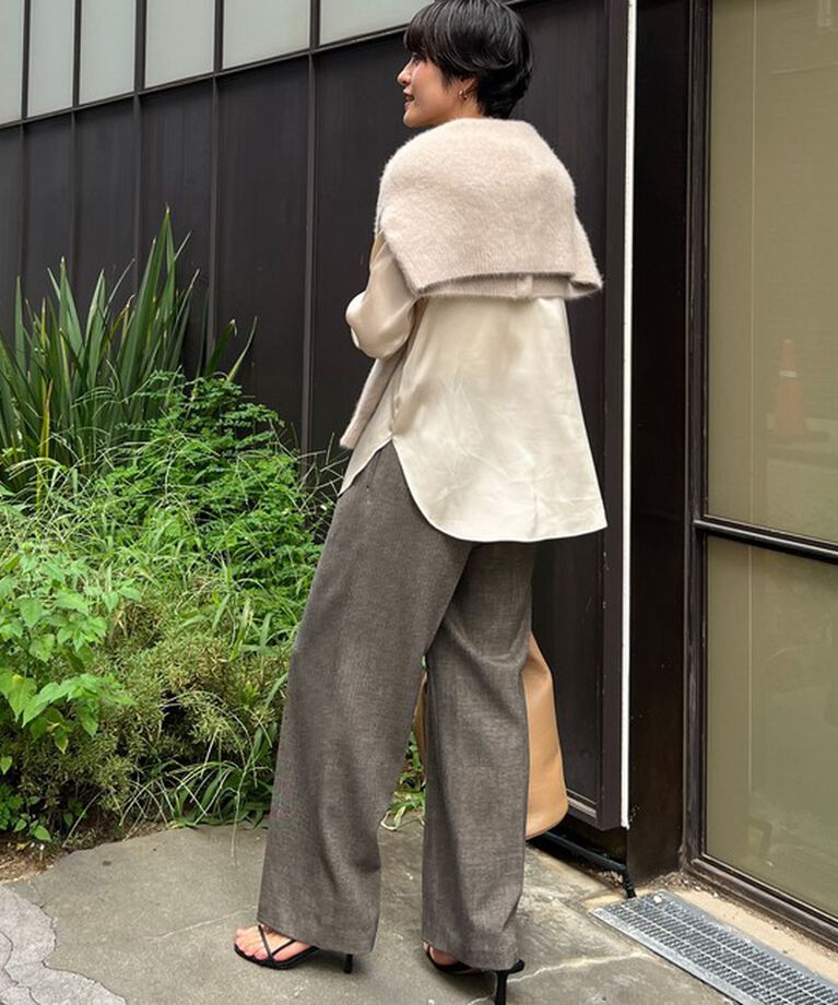 NOLLEY'S sophi「ウォッシャブルシャークツータックワイドパンツ」|その他|