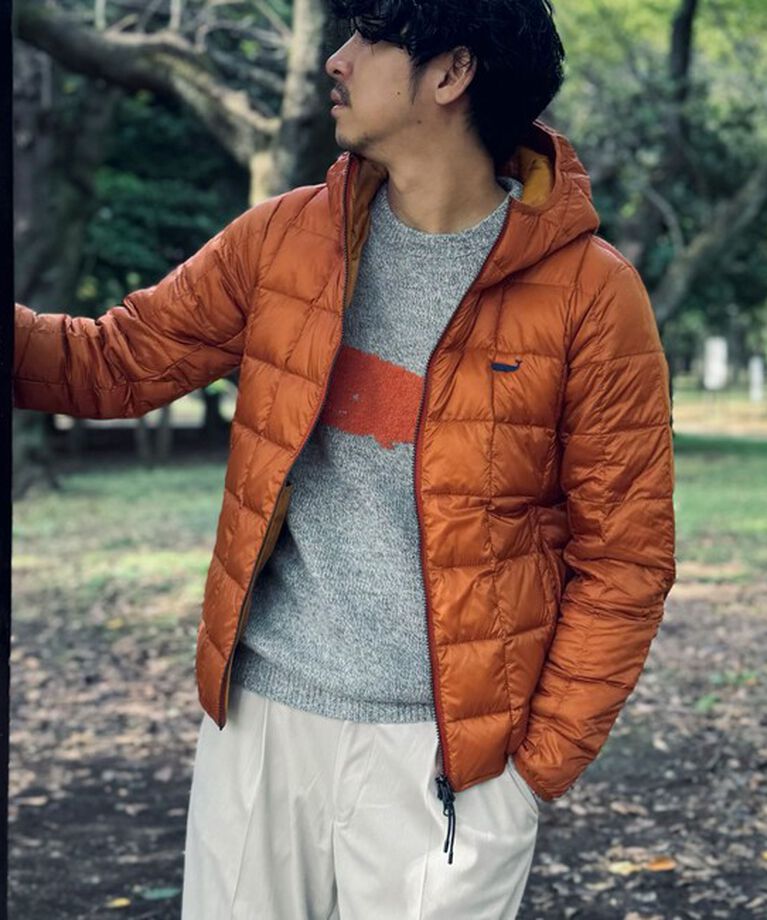NOLLEY'S goodman「【TAION/タイオン】別注クジラ ダウンジャケット 24AW」|ダウン|オレンジ