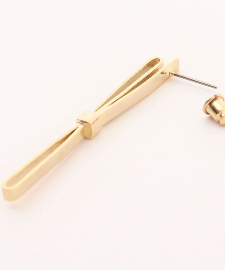 NOLLEY'S「【ucalypt/ユーカリプト】Long Linear Ribbon Pierce」|ピアス|