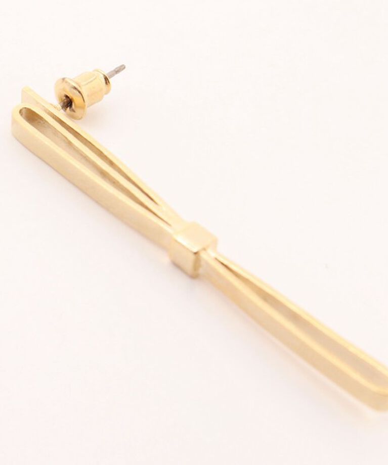 NOLLEY'S「【ucalypt/ユーカリプト】Long Linear Ribbon Pierce」|ピアス|