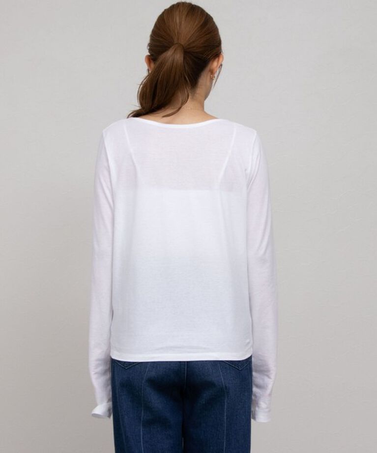 NOLLEY'S「ハイツイストコットンアシメ2WAYプルオーバーカットソー」|Tシャツ・カットソー|