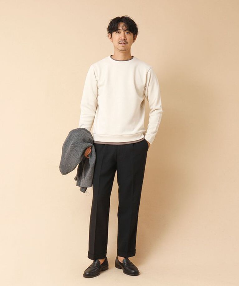 NOLLEY'S goodman「リブダンボール クルーネックプルオーバー 24AW」|Tシャツ・カットソー|