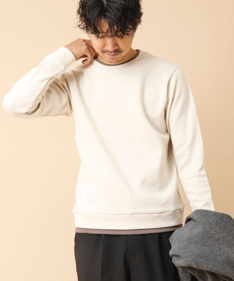 NOLLEY'S goodman「リブダンボール クルーネックプルオーバー 24AW」|Tシャツ・カットソー|