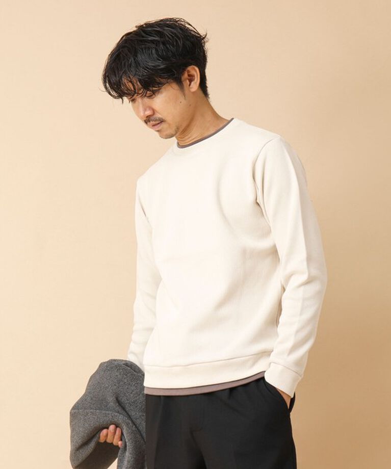 NOLLEY'S goodman「リブダンボール クルーネックプルオーバー 24AW」|Tシャツ・カットソー|