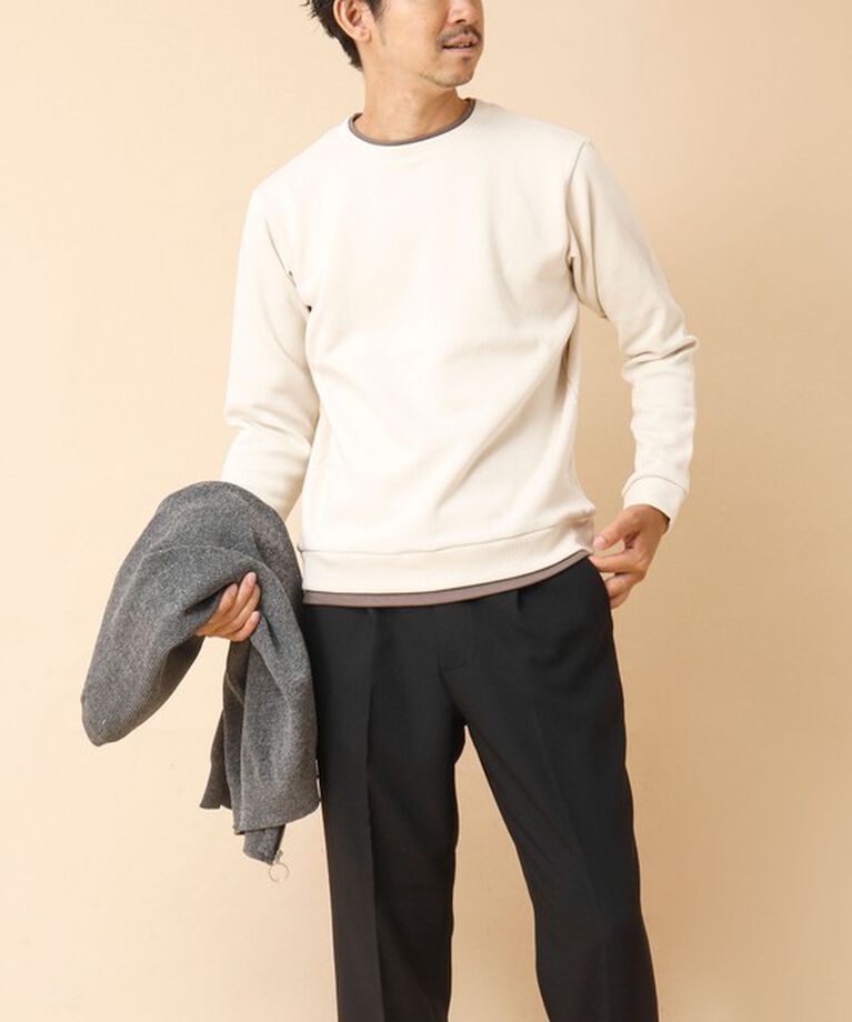 NOLLEY'S goodman「リブダンボール クルーネックプルオーバー 24AW」|Tシャツ・カットソー|