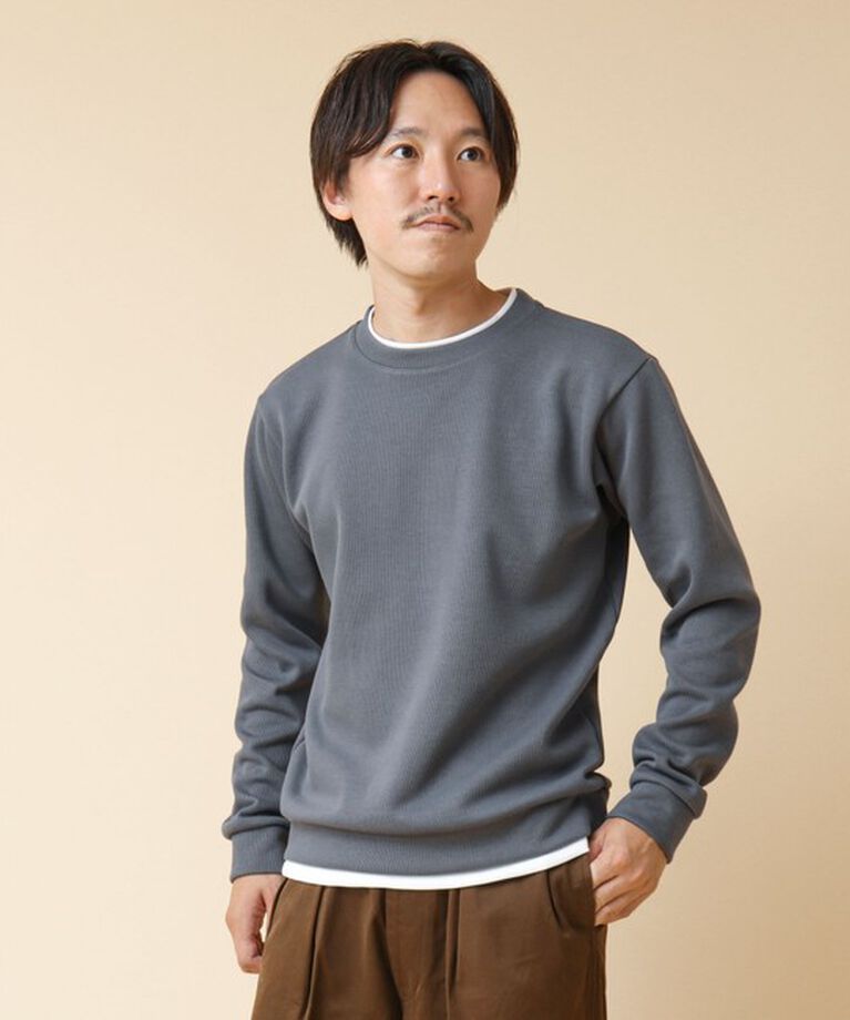 NOLLEY'S goodman「リブダンボール クルーネックプルオーバー 24AW」|Tシャツ・カットソー|