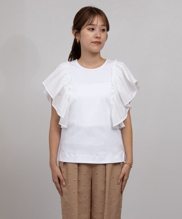 NOLLEY'S「布帛コンビプルオーバーカットソー」|Tシャツ・カットソー|
