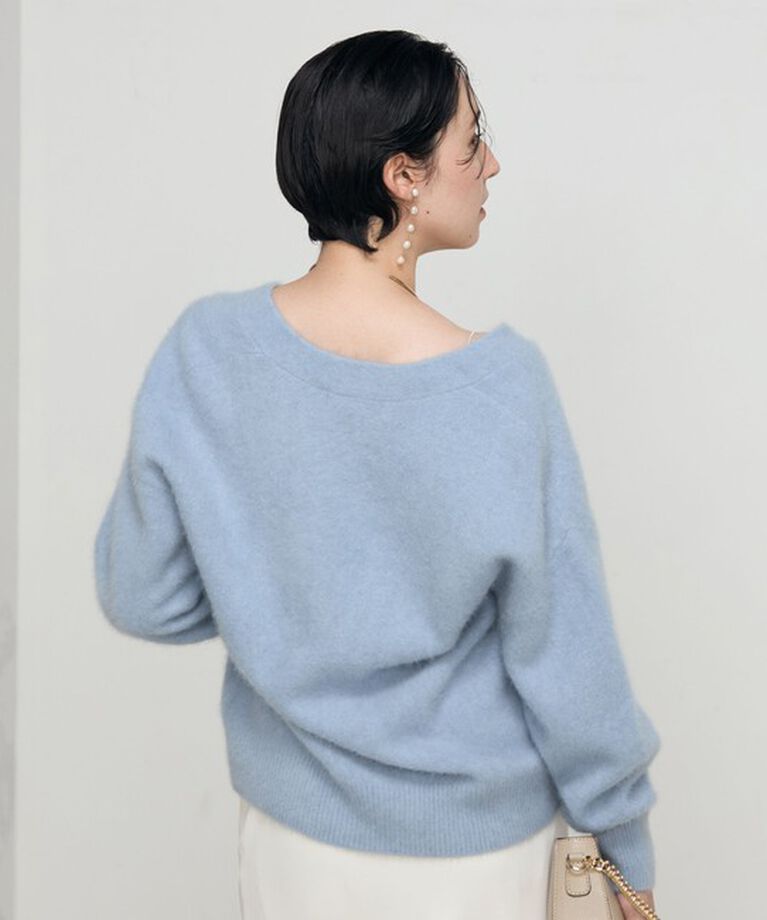 NOLLEY'S sophi「ヘアリーVネックカーディガン」|カーディガン|