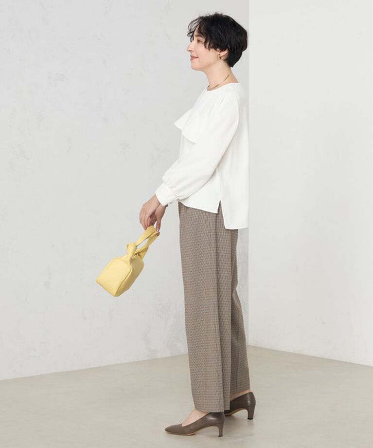NOLLEY'S「《セットアップ対応》ウォッシャブルダブルクロスブラウス」|シャツ・ブラウス|