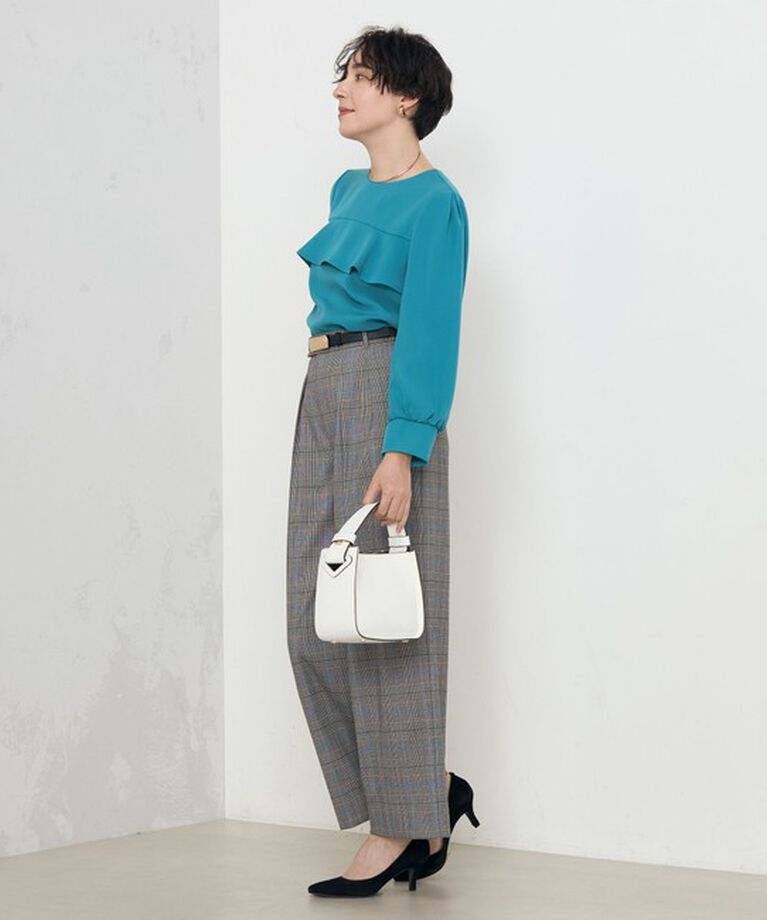 NOLLEY'S「《セットアップ対応》ウォッシャブルダブルクロスブラウス」|シャツ・ブラウス|