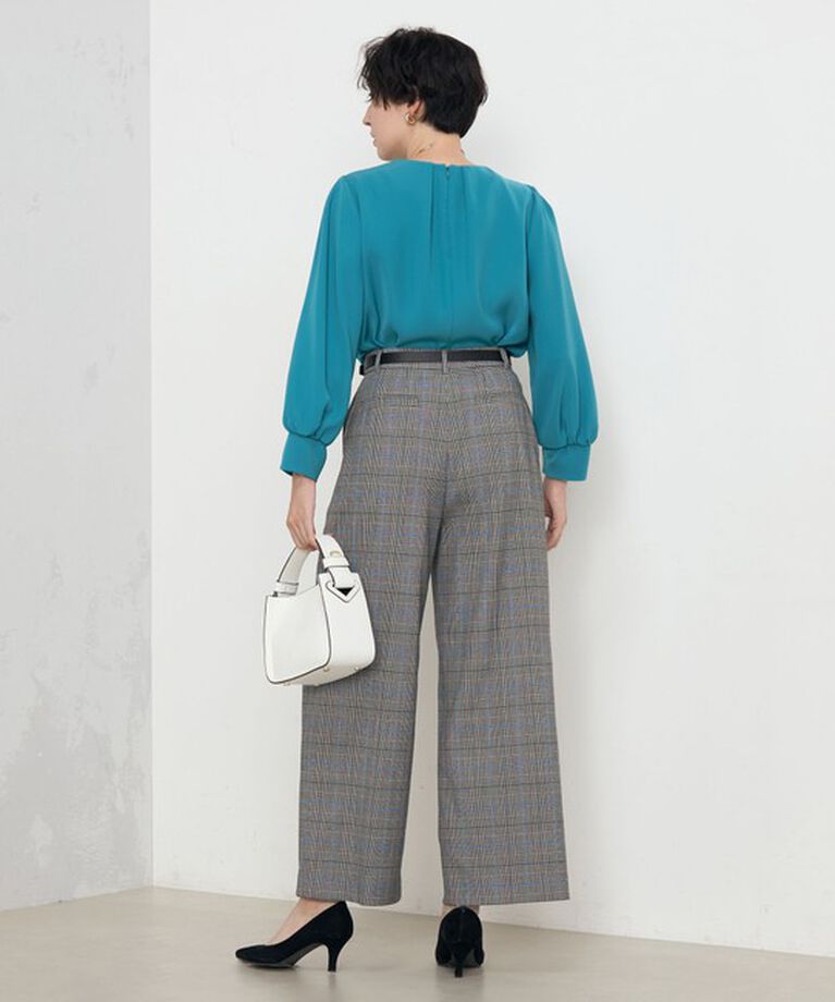 NOLLEY'S「《セットアップ対応》ウォッシャブルダブルクロスブラウス」|シャツ・ブラウス|