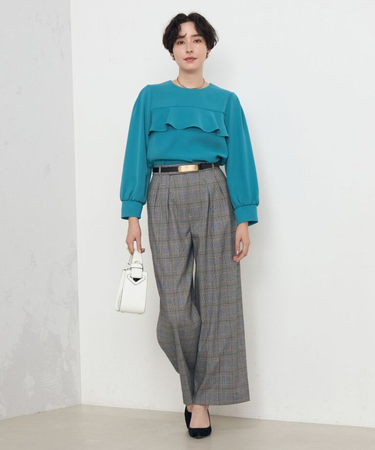 NOLLEY'S「《セットアップ対応》ウォッシャブルダブルクロスブラウス」|シャツ・ブラウス|