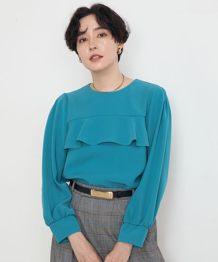 NOLLEY'S「《セットアップ対応》ウォッシャブルダブルクロスブラウス」|シャツ・ブラウス|