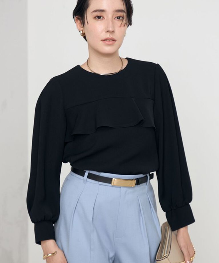 NOLLEY'S「《セットアップ対応》ウォッシャブルダブルクロスブラウス」|シャツ・ブラウス|