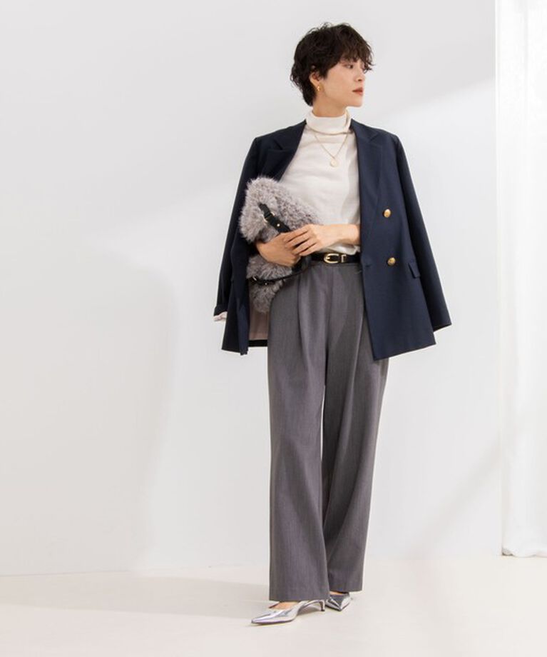 NOLLEY'S「ウォッシャブル裏起毛イージーワイドパンツ」|その他|