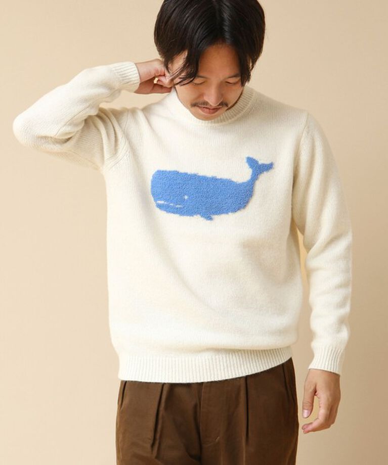 NOLLEY'S goodman「クジラインターシャ クルーネックニット 24AW」|ニット・セーター|