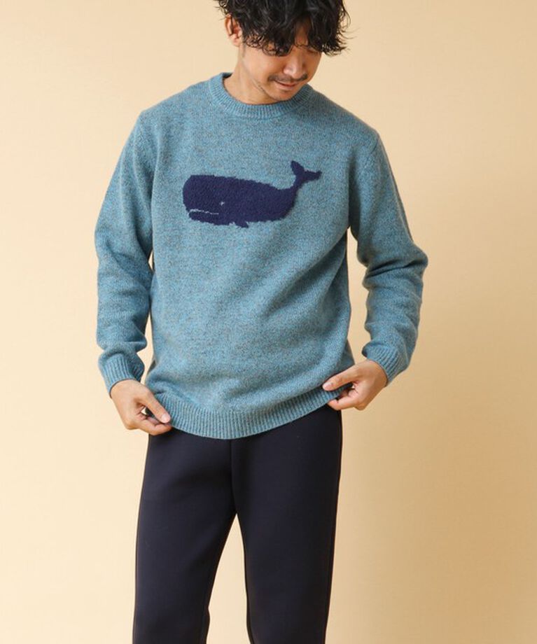 NOLLEY'S goodman「クジラインターシャ クルーネックニット 24AW」|ニット・セーター|