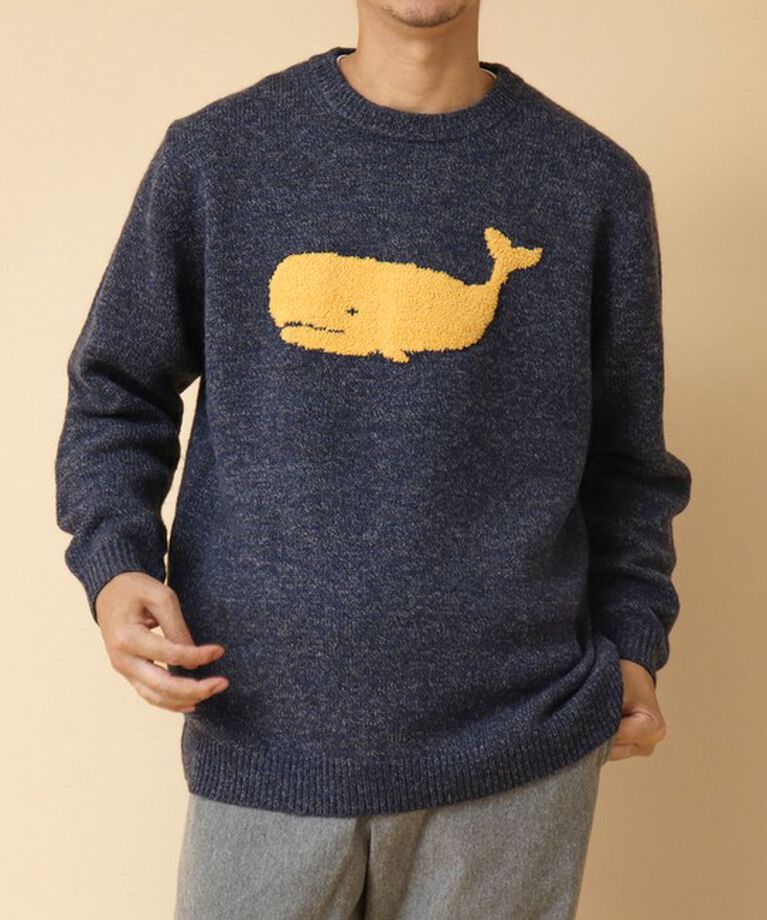 NOLLEY'S goodman「クジラインターシャ クルーネックニット 24AW」|ニット・セーター|