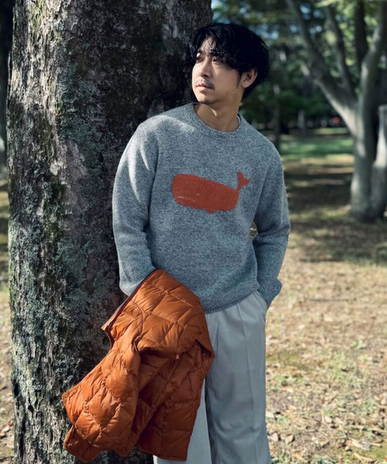 NOLLEY'S goodman「クジラインターシャ クルーネックニット 24AW」|ニット・セーター|