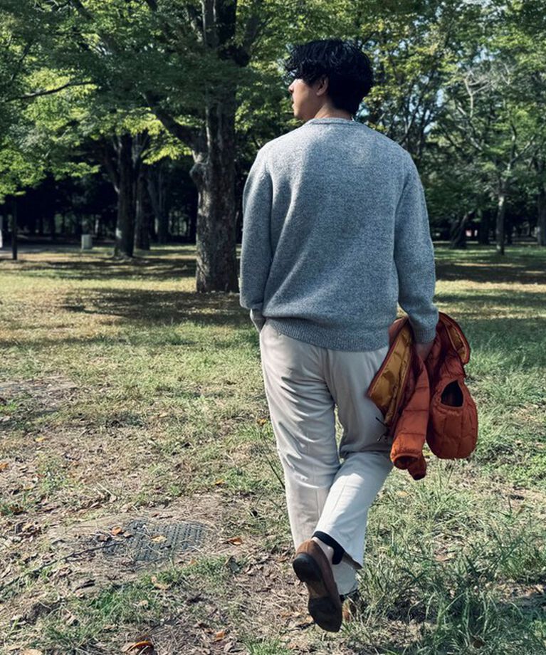 NOLLEY'S goodman「クジラインターシャ クルーネックニット 24AW」|ニット・セーター|