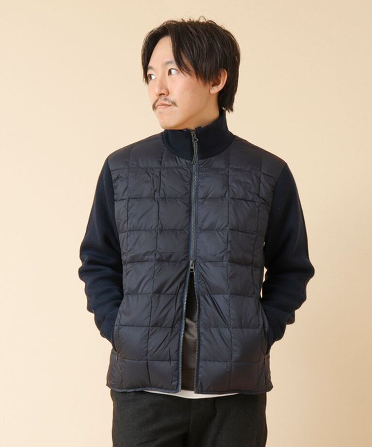 NOLLEY'S goodman「【TAION/タイオン】ハイネックWジップ ニットスリーブ ダウンジャケット 24AW」|ブルゾン・スタジャン|