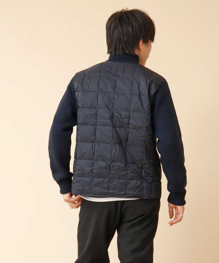 NOLLEY'S goodman「【TAION/タイオン】ハイネックWジップ ニットスリーブ ダウンジャケット 24AW」|ブルゾン・スタジャン|