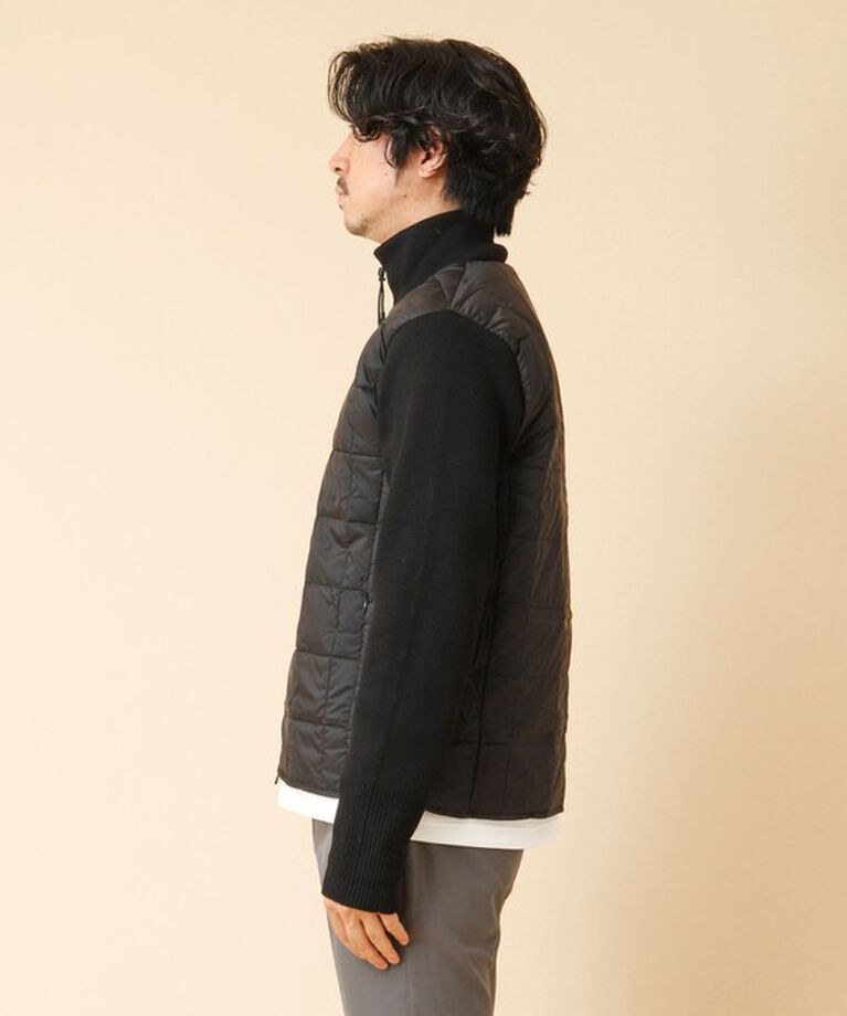 NOLLEY'S goodman「【TAION/タイオン】ハイネックWジップ ニットスリーブ ダウンジャケット 24AW」|ブルゾン・スタジャン|