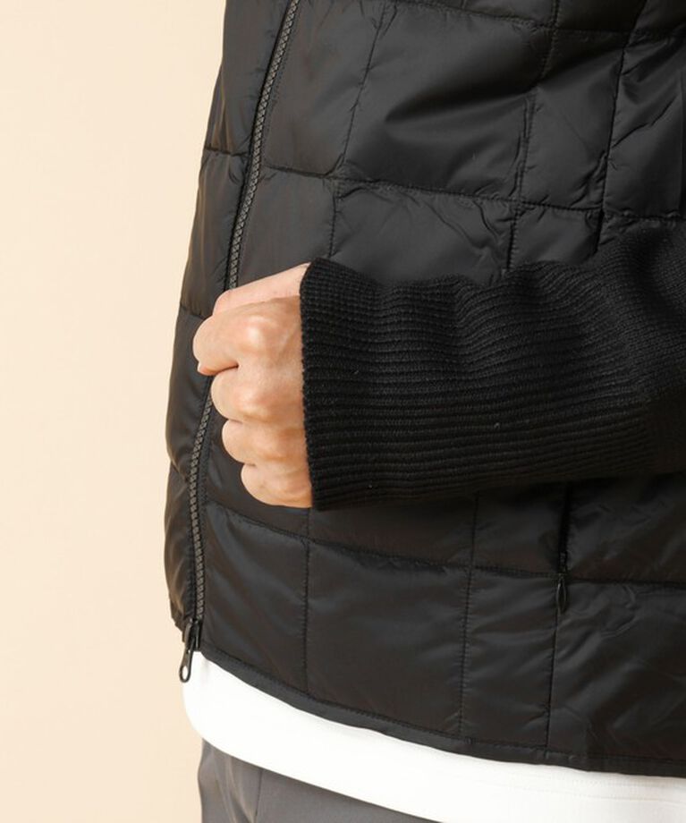 NOLLEY'S goodman「【TAION/タイオン】ハイネックWジップ ニットスリーブ ダウンジャケット 24AW」|ブルゾン・スタジャン|