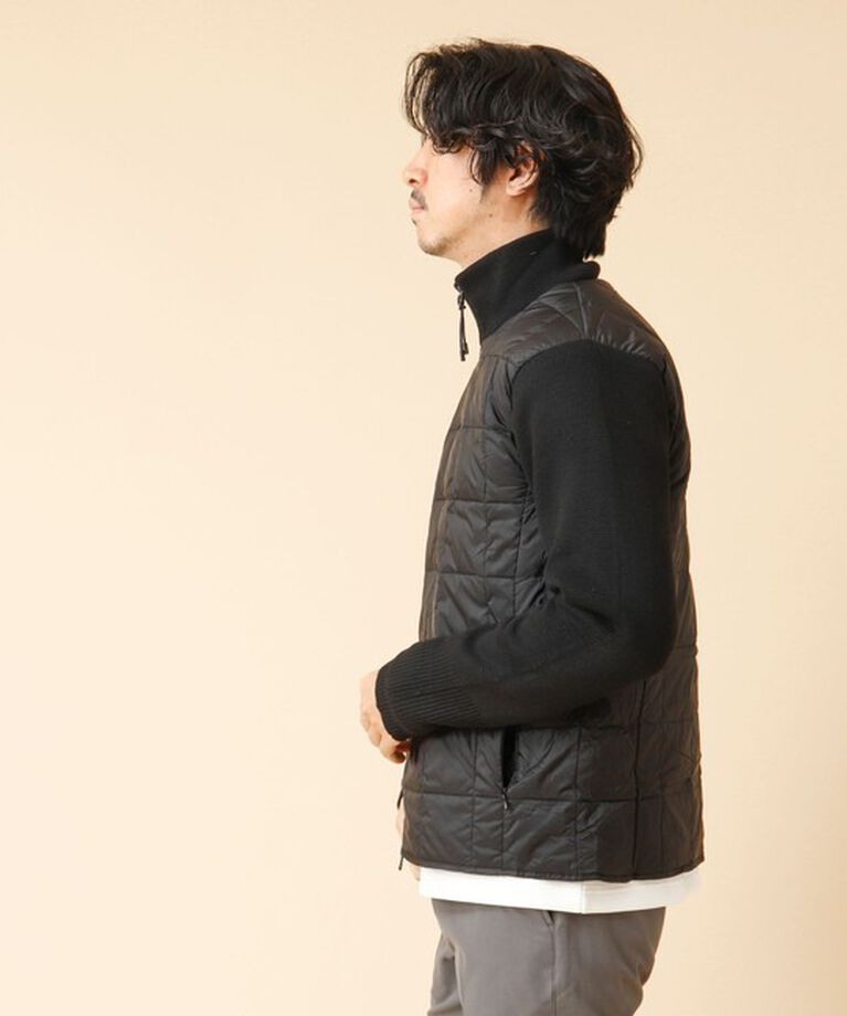 NOLLEY'S goodman「【TAION/タイオン】ハイネックWジップ ニットスリーブ ダウンジャケット 24AW」|ブルゾン・スタジャン|