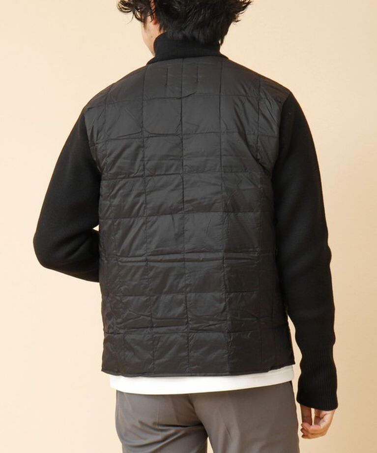 NOLLEY'S goodman「【TAION/タイオン】ハイネックWジップ ニットスリーブ ダウンジャケット 24AW」|ブルゾン・スタジャン|