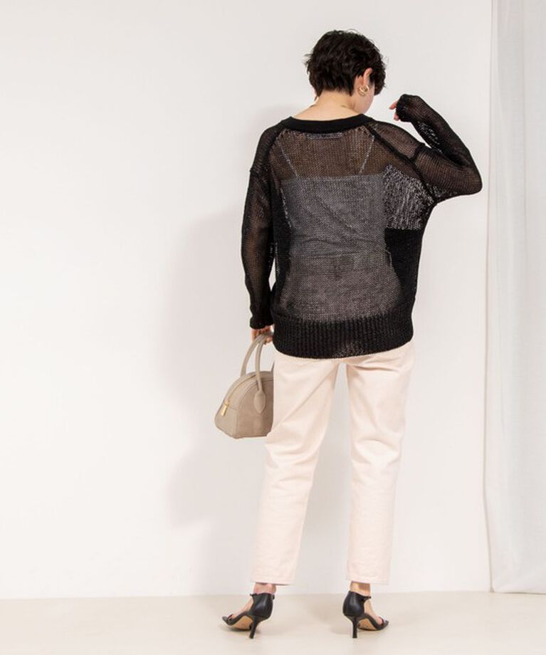 Rie Miller「【RM denim】ハイウエストスリムテーパードデニム」|デニム|