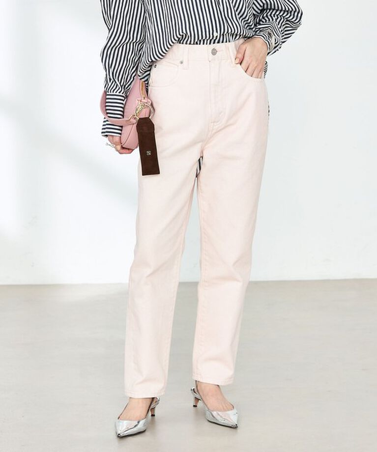 Rie Miller「【RM denim】ハイウエストスリムテーパードデニム」|デニム|