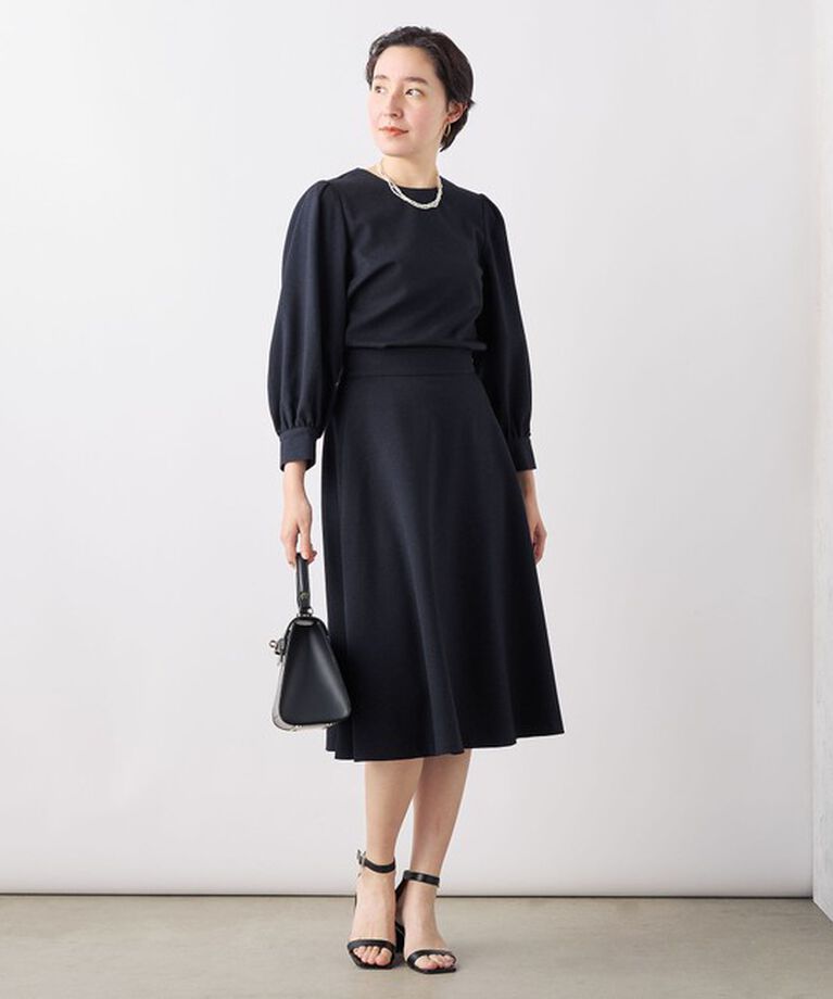 NOLLEY'S「《セットアップ対応》ウォッシャブルウール調サージストレッチブラウス」|シャツ・ブラウス|
