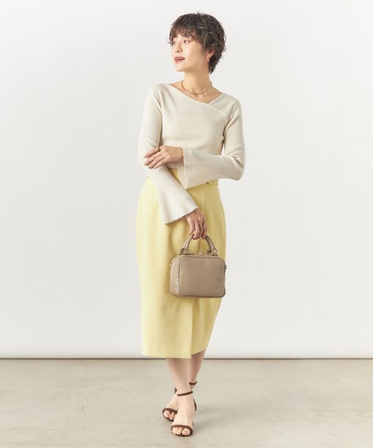 NOLLEY'S sophi「《手洗い可能》アシメネックラメリブプルオーバーニット」|ニット・セーター|