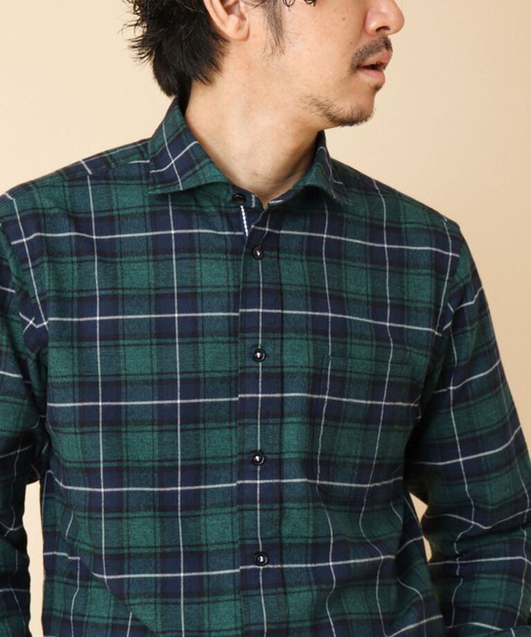 NOLLEY'S goodman「パラシュート カッタウェイ ネルシャツ 24AW」|シャツ・ブラウス|