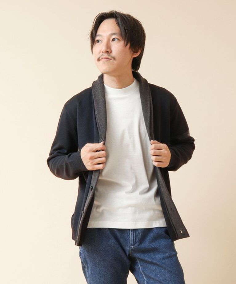NOLLEY'S goodman「《デオドラント加工》ミラノリブ ショールカラーカーディガン 24AW」|カーディガン|