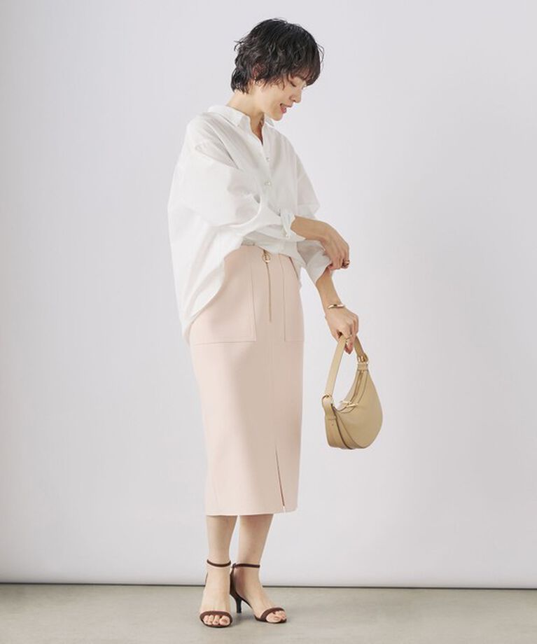 NOLLEY'S sophi「パール釦スキッパーシャツ」|シャツ・ブラウス|