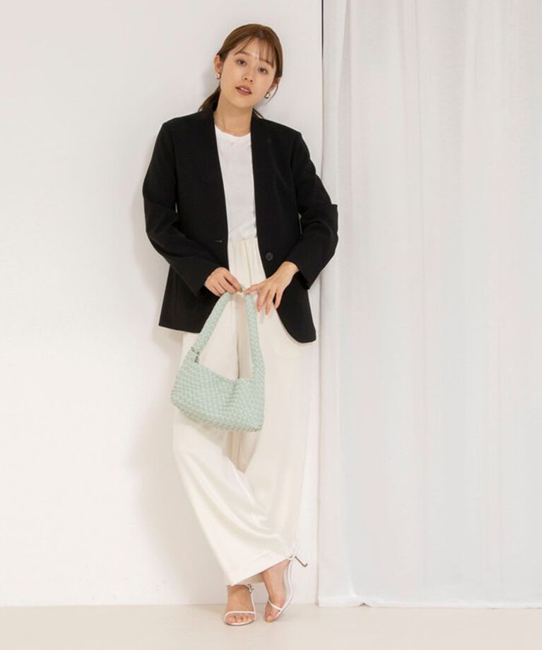NOLLEY'S「《セットアップ対応》ニュアンスジョーゼットセミワイドパンツ」|その他|