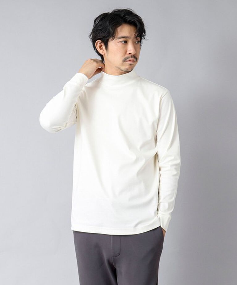 NOLLEY'S goodman「【ACTIVE SECT】《限定展開》ハイゲージスムース モックネックロンT 25SS」|Tシャツ・カットソー|