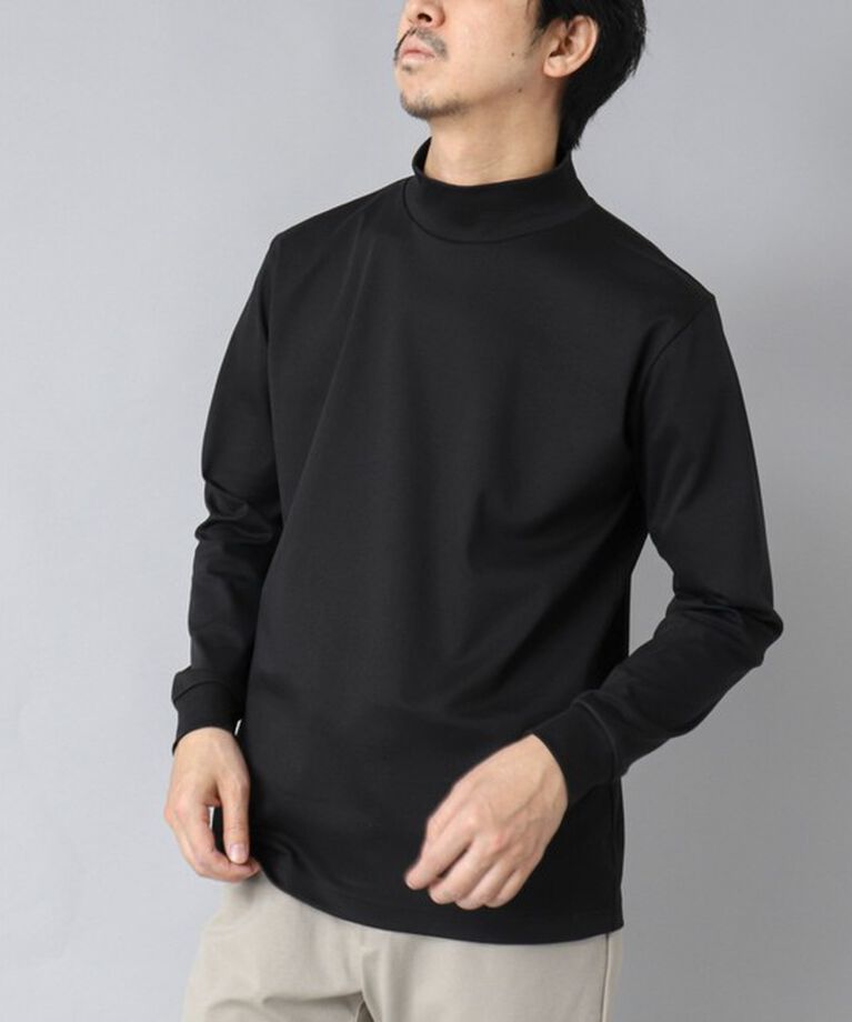 NOLLEY'S goodman「【ACTIVE SECT】《限定展開》ハイゲージスムース モックネックロンT 25SS」|Tシャツ・カットソー|