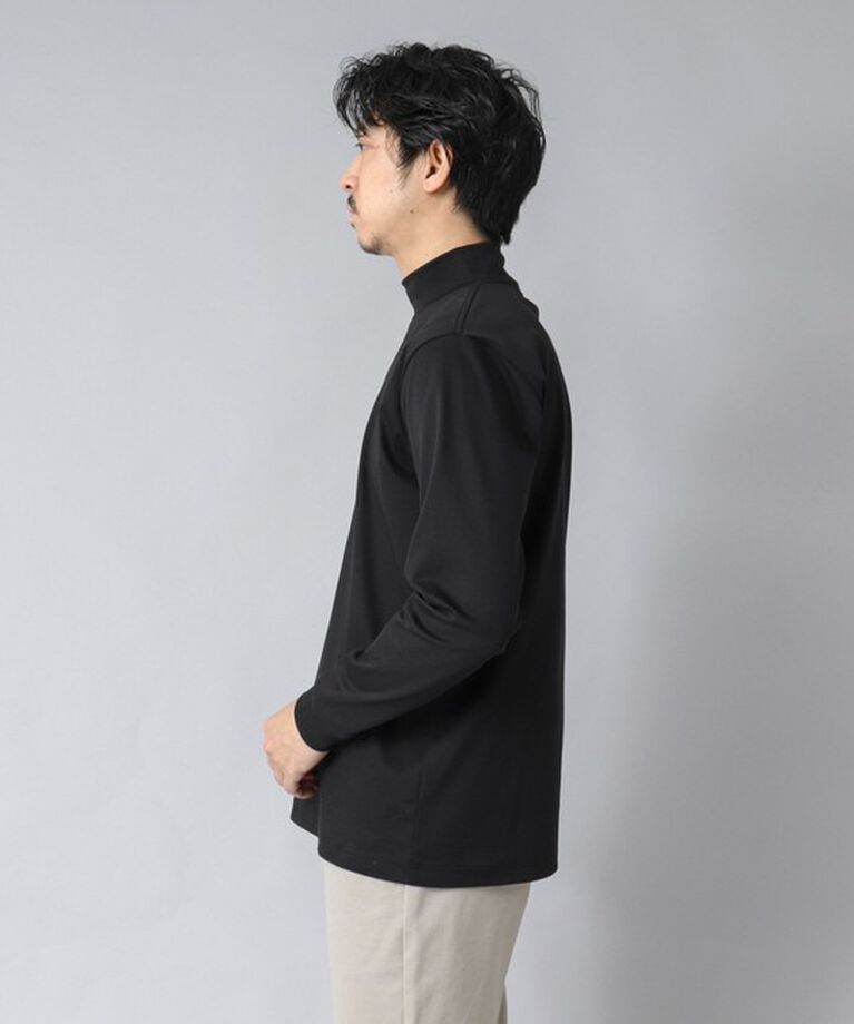 NOLLEY'S goodman「【ACTIVE SECT】《限定展開》ハイゲージスムース モックネックロンT 25SS」|Tシャツ・カットソー|