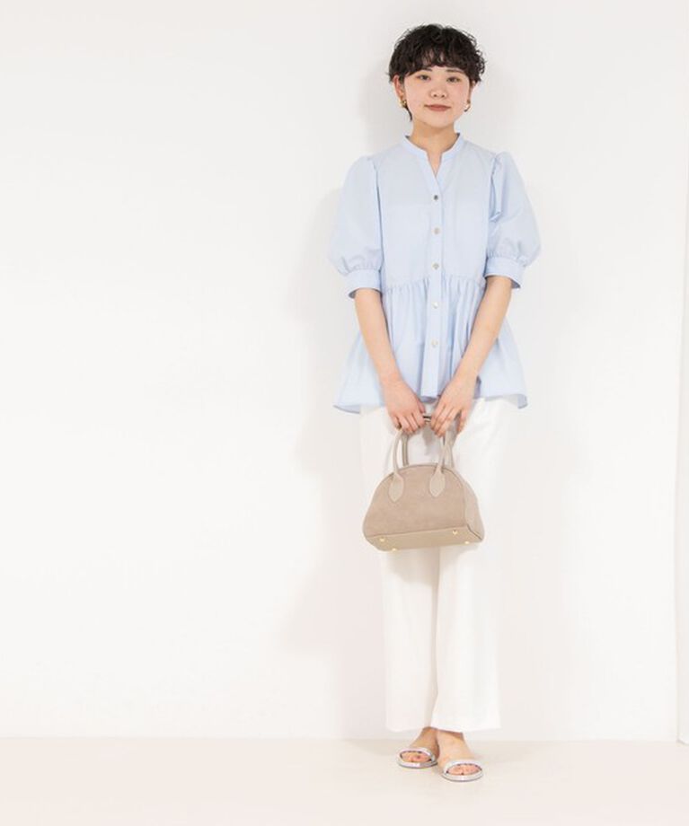 NOLLEY'S sophi「《セットアップ対応》ウォッシャブルツイルイージータックワイドパンツ」|その他|