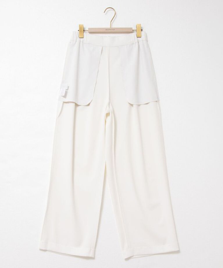 NOLLEY'S sophi「《セットアップ対応》ウォッシャブルツイルイージータックワイドパンツ」|その他|