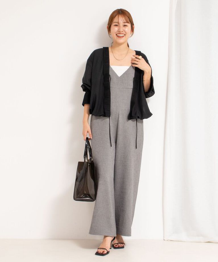 Rie Miller「《セットアップ対応》【PR林☆別注アイテム】ウォッシャブルエアーシャークオールインワン」|オールインワン|