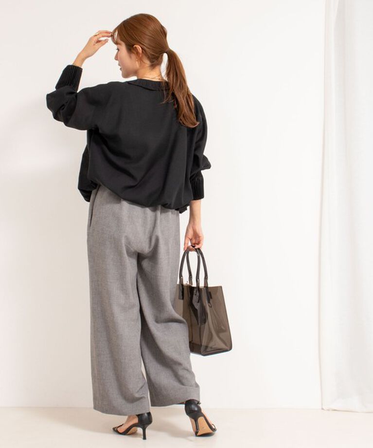 Rie Miller「《セットアップ対応》【PR林☆別注アイテム】ウォッシャブルエアーシャークオールインワン」|オールインワン|