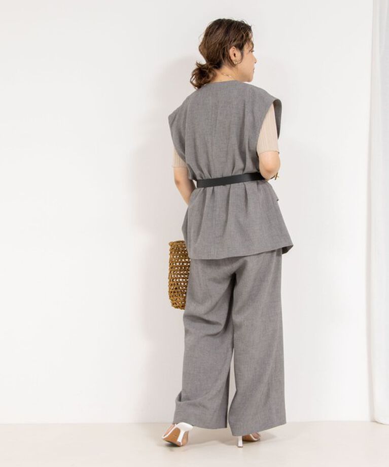 Rie Miller「《セットアップ対応》【PR林☆別注アイテム】ウォッシャブルエアーシャークオールインワン」|オールインワン|